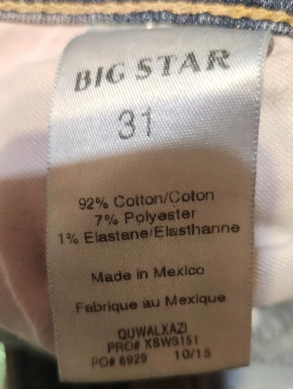 Big Star Women's Straight Jeans in Light Blue Wash